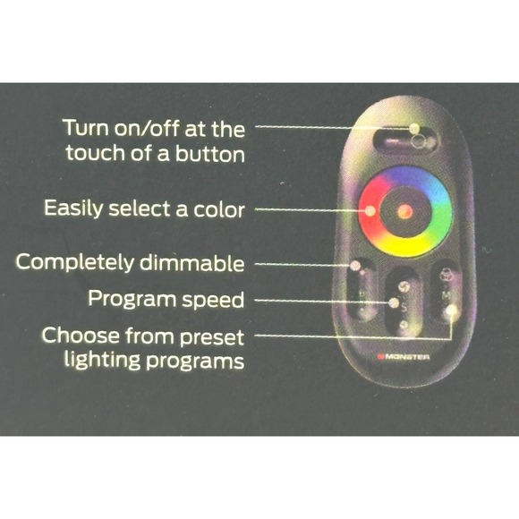 MONSTER ILLUM ESSENCE LED STRIP LIGHT KIT WITH REMOTE CONTROL STARTER KIT - Picture 4 of 8